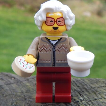 LEGO Granny 'Gertie' with Crumpet and Tea