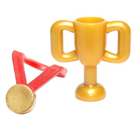 LEGO Olympic Gold Medal and Trophy