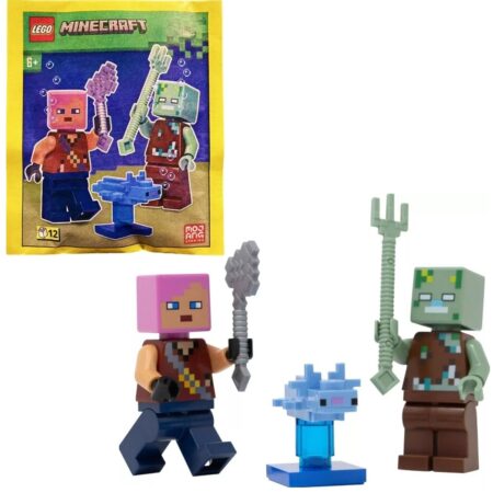 LEGO MINECRAFT: Adventurer w Drowned & Axolotl Set