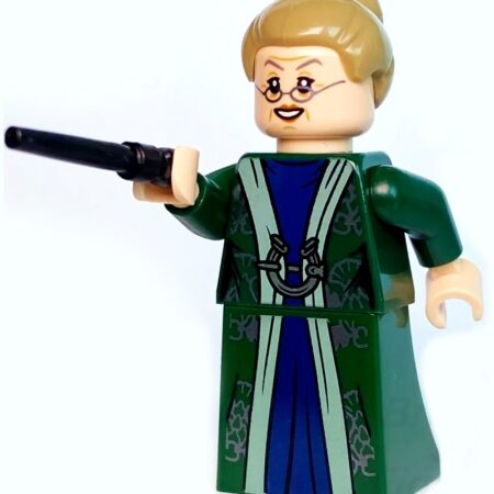 LEGO Professor Minerva McGonagall Minifig and Wand (R.I.P. Dame Maggie Smith)