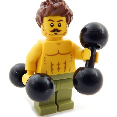 LEGO "Buff Bruce" with Free Weights