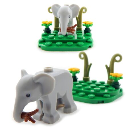 LEGO "Jellybean" the Baby Elephant in Nature