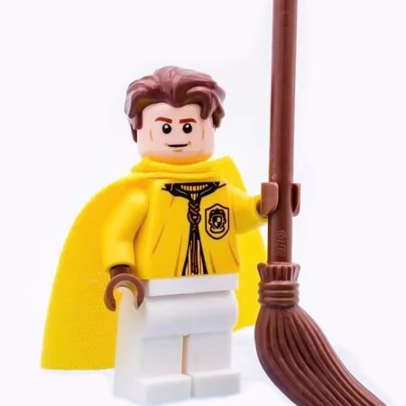 Rare LEGO Cedric Diggory Quidditch Minifig with Broom
