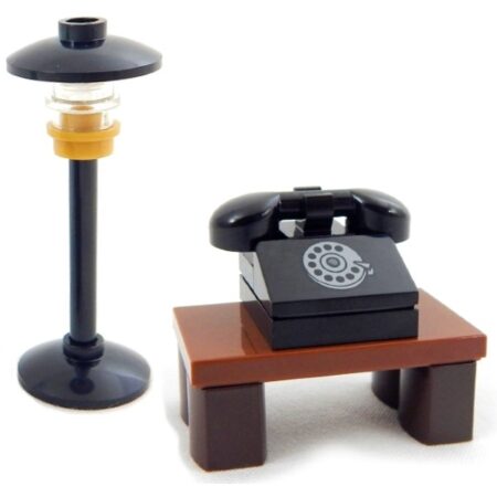 LEGO Vintage Phone and Table and lamp