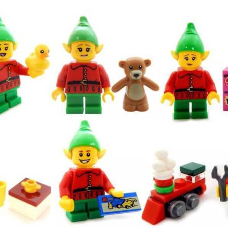 Mystery LEGO Elf with present and accessory