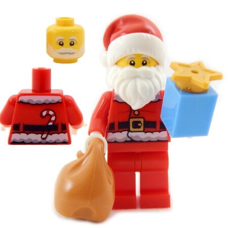 LEGO Santa Claus Minifig with bag and present