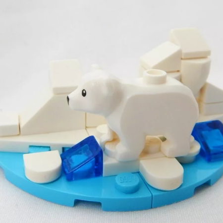 LEGO Polar Bear Cub on an ice drift