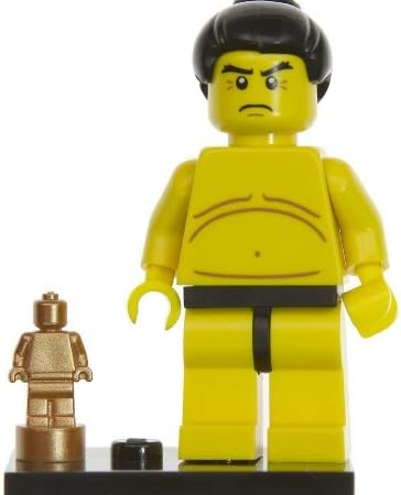 LEGO Minifigures Series 3 Sumo Wrestler with trophy and stand