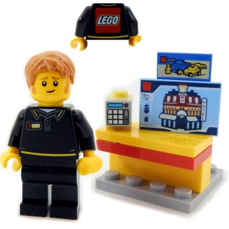 LEGO Store Employee "Tevin" with checkout station + more