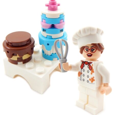 LEGO Pastry Chef with her Famous Cakes