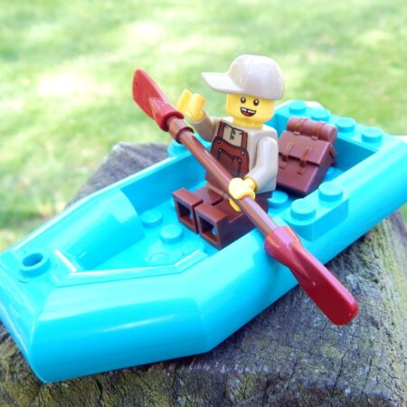 LEGO Country Joe enjoying his raft