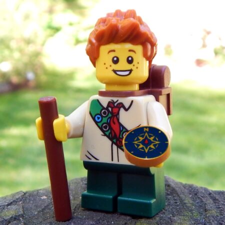 LEGO Scooter the Scout ready for a hike