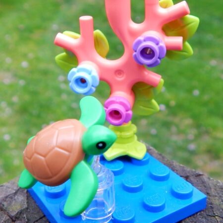 LEGO Sea Turtle Underwater Scene