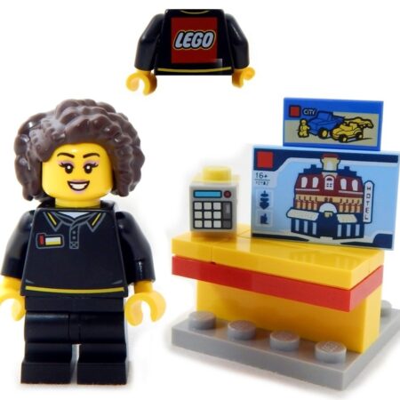 LEGO Store Employee "Darva" and Checkout Stand