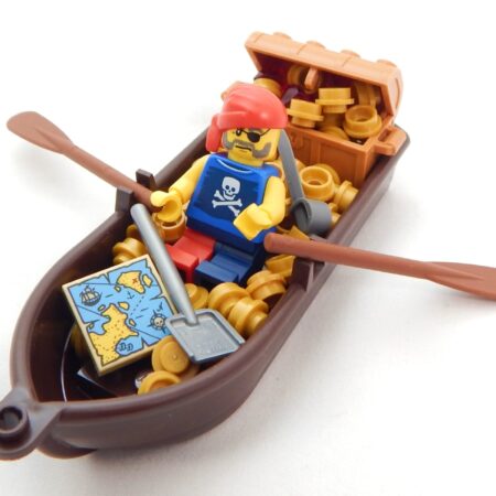LEGO Pirate in Boat with Treasure