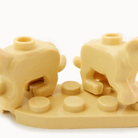 2 More LEGO Tan Lion Cubs