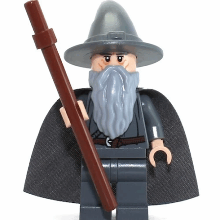 LEGO Lord of the Rings Gandalf the Gray Minifig and Staff