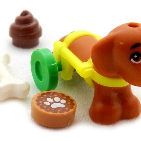 LEGO Dachshund with Wheelchair plus more! (everything in the photo)