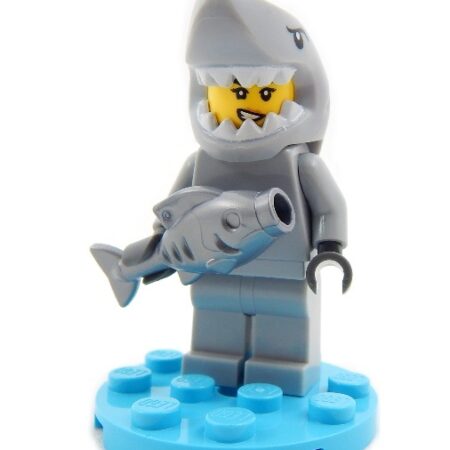 LEGO Mariana Sharkingbrick Minifig with fish and stand