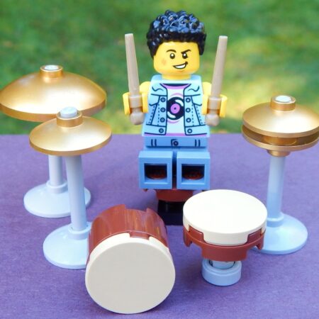 LEGO Drummer Minifig with Drumset