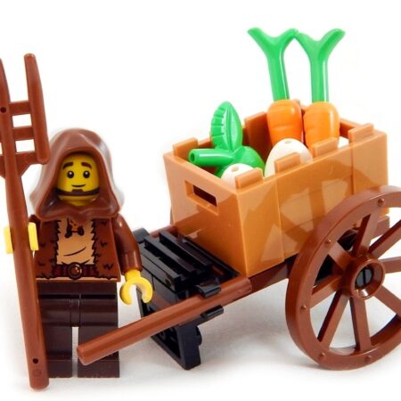 LEGO Peasant with Cart