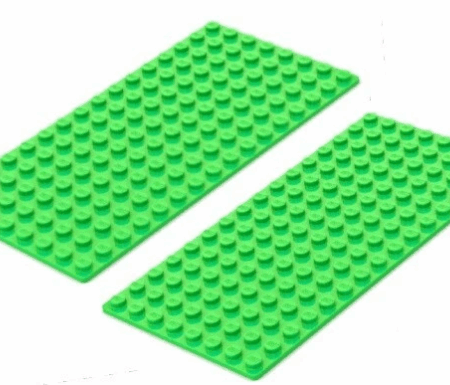 2-Pack of LEGO Baseplates (8x16 studs)