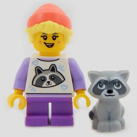 LEGO Raccoon Enthusiast with their Raccoon
