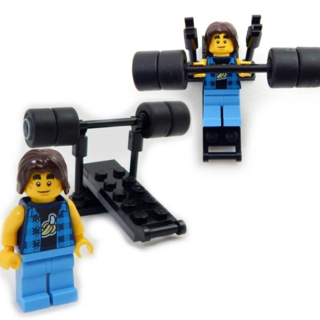 LEGO Weightlifter with a Bench Press
